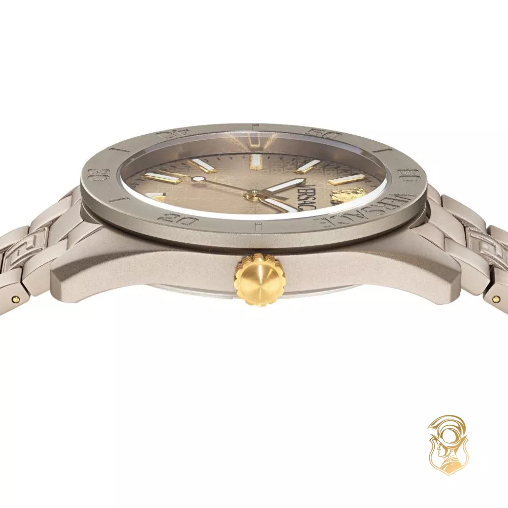 Versace V-Dome Aluminum Bracelet Watch 42mm