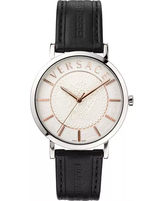 Versace V-Essential Leather Watch 40mm