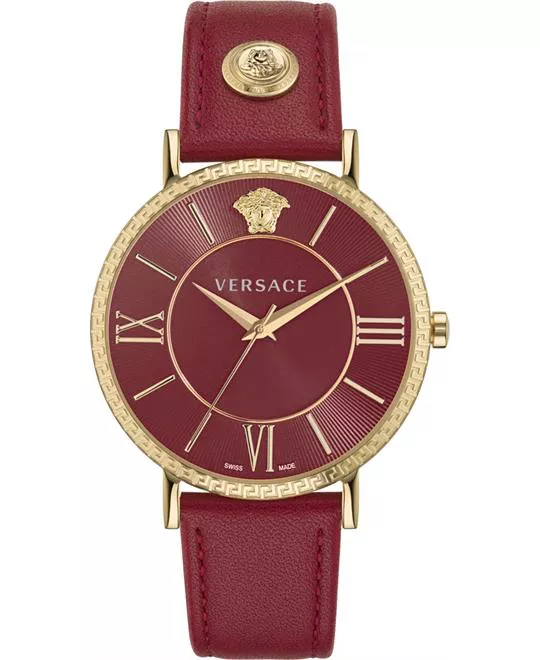 Versace V-Eternal Red Tone Watch 42mm