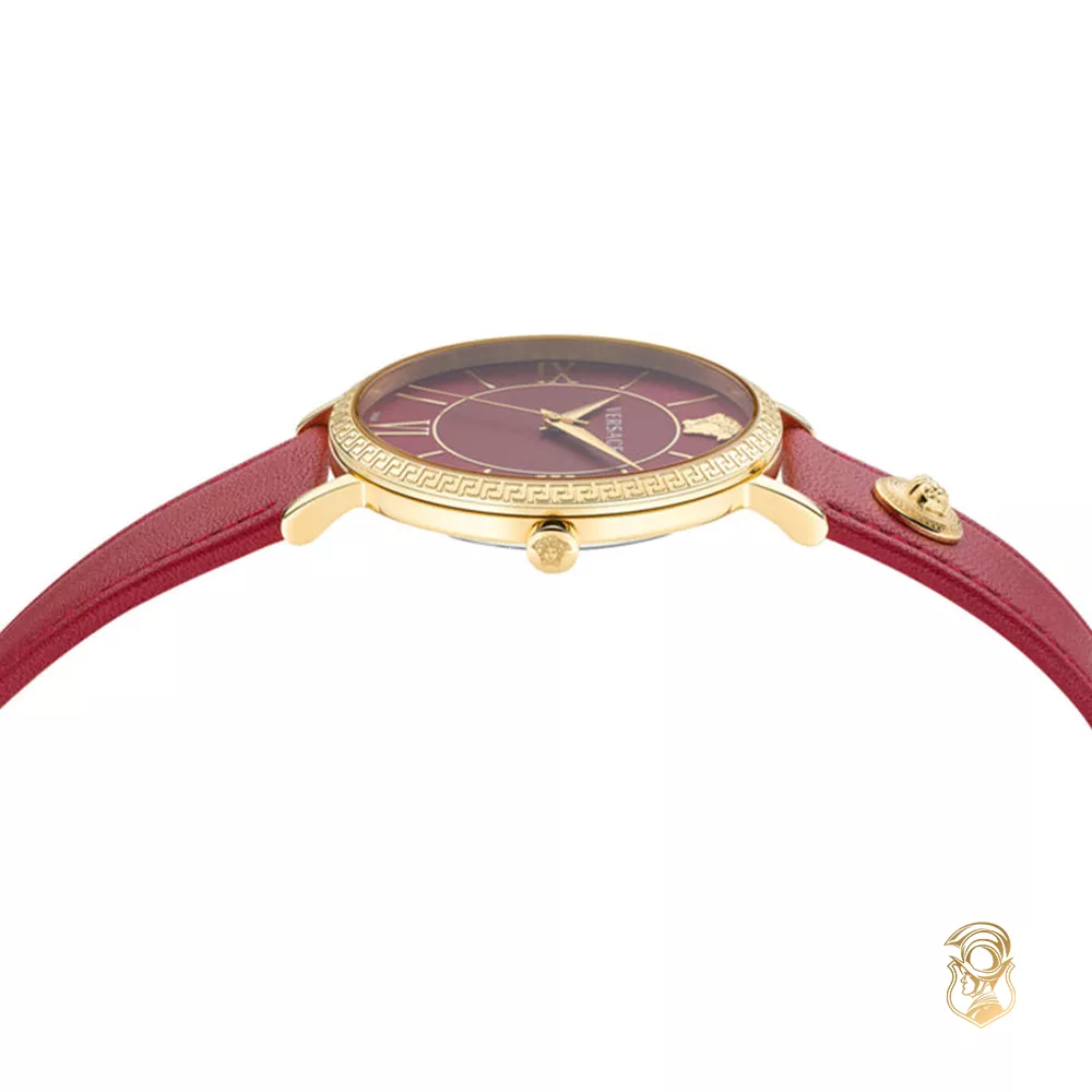 Versace V-Eternal Red Tone Watch 42mm