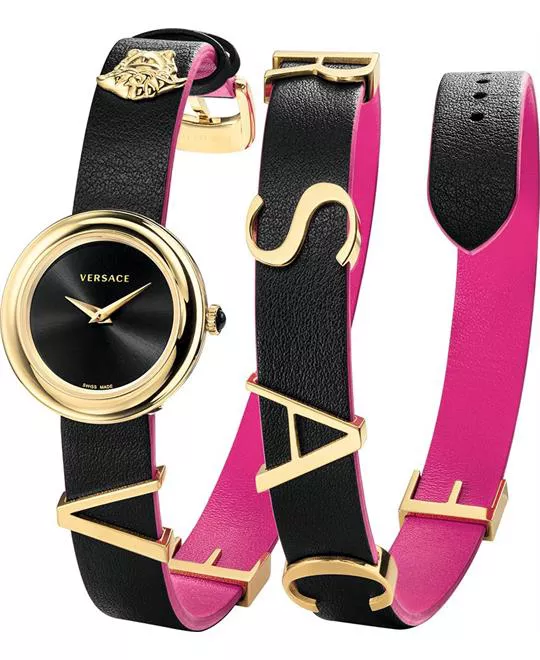 Versace V-FLARE Quartz Gold-Tone Watch 28mm