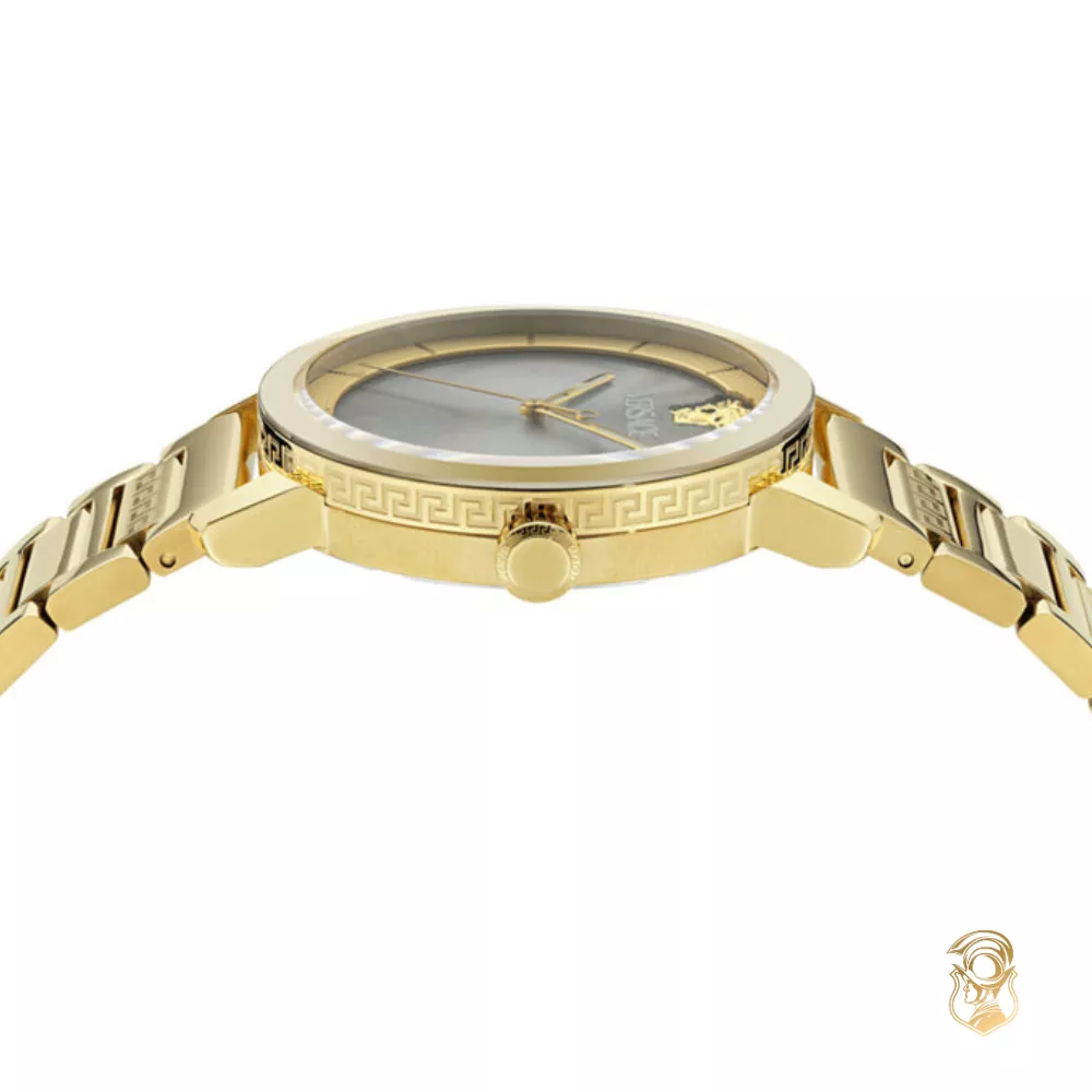 Versace V-Helix Gold-Tone Watch 40mm