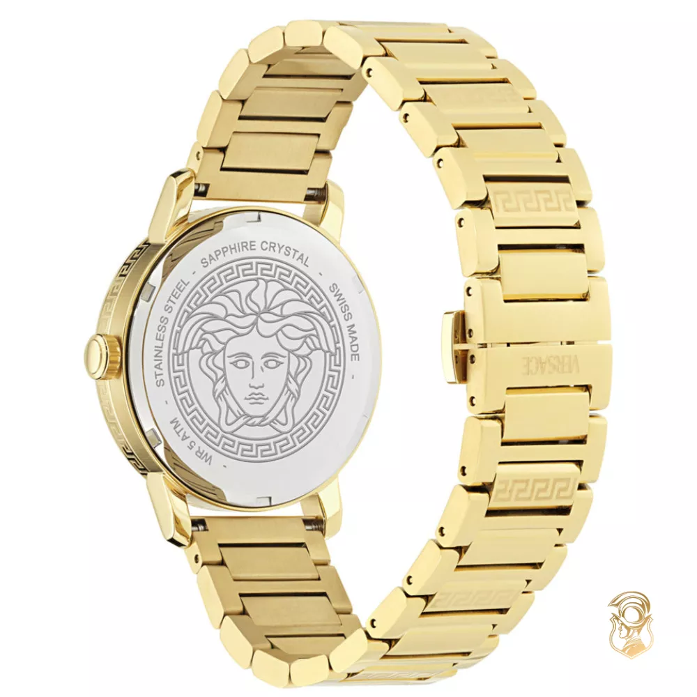 Versace V-Helix Gold-Tone Watch 40mm