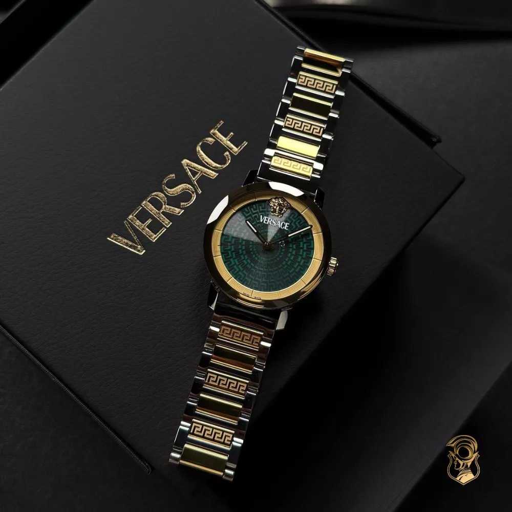 Versace V-Helix Green Tone Watch 40mm