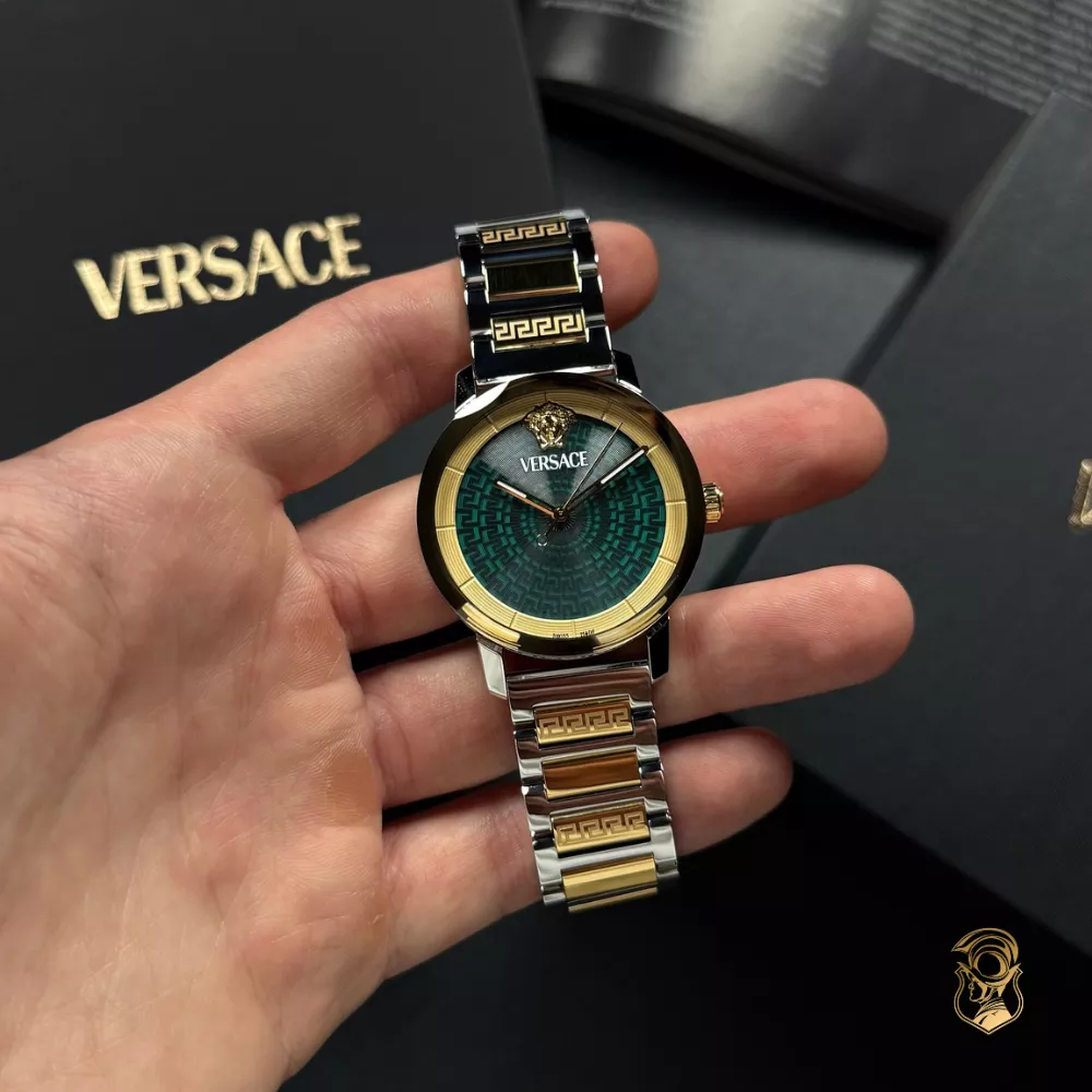 Versace V-Helix Green Tone Watch 40mm