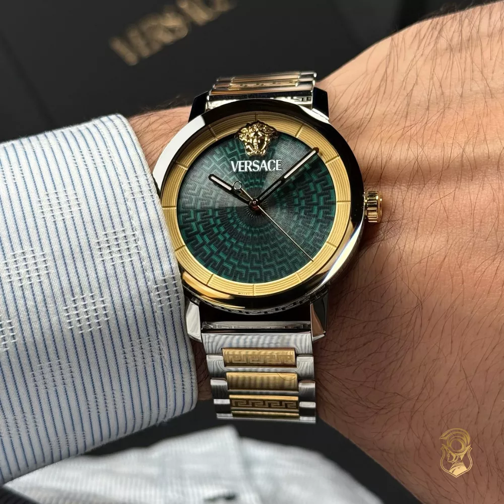 Versace V-Helix Green Tone Watch 40mm