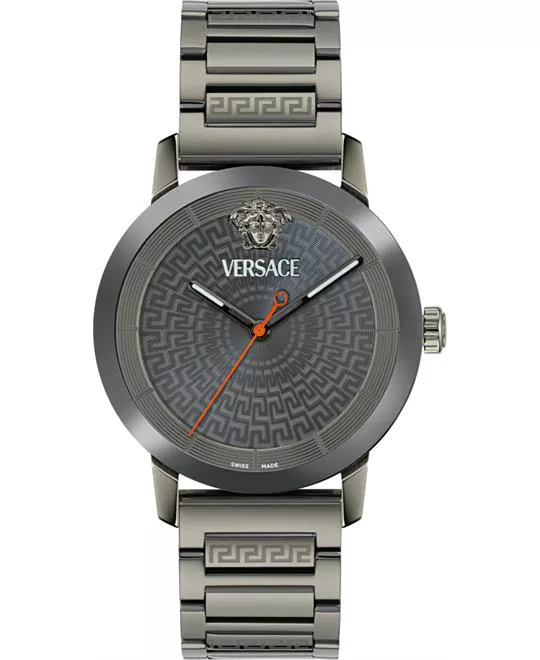 Versace V-Helix Grey-Tone Watch 40mm