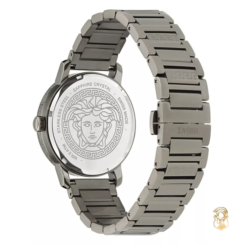 Versace V-Helix Grey-Tone Watch 40mm