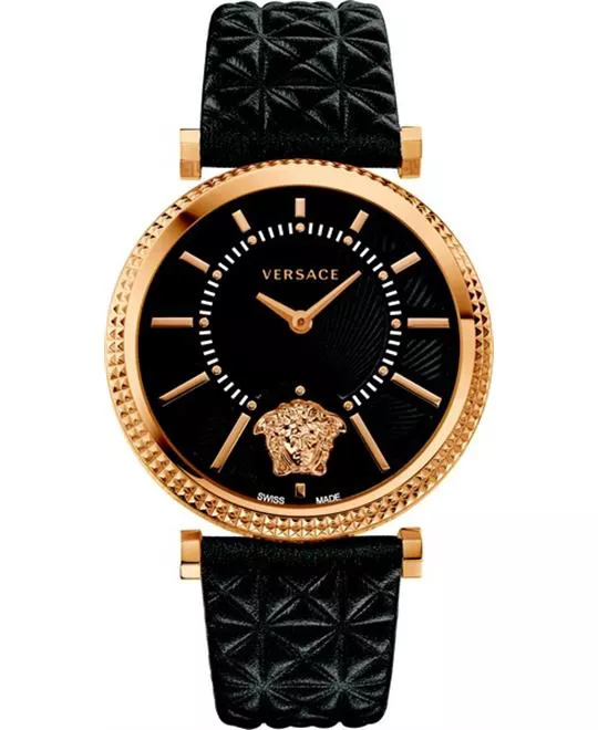 Versace V-HELIX Quartz Black Watch 38mm
