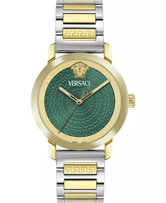 Versace V-Helix Green Tone Watch 40mm