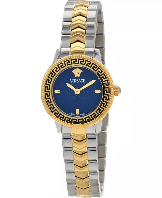 Versace V-Icon Blue Dial Watch 30mm