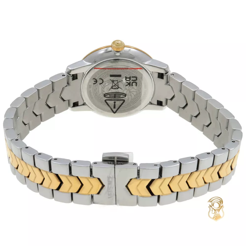 Versace V-Icon Blue Dial Watch 30mm