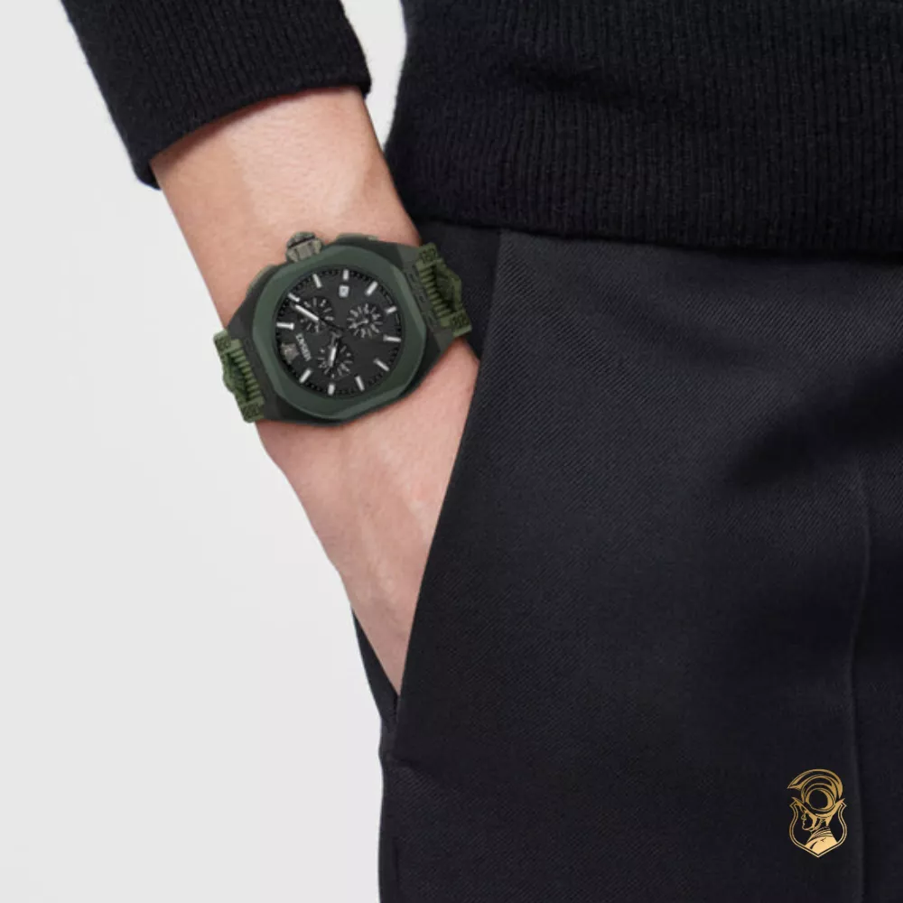 Versace V-Legend Ceramic Green-Tone Watch 44mm 