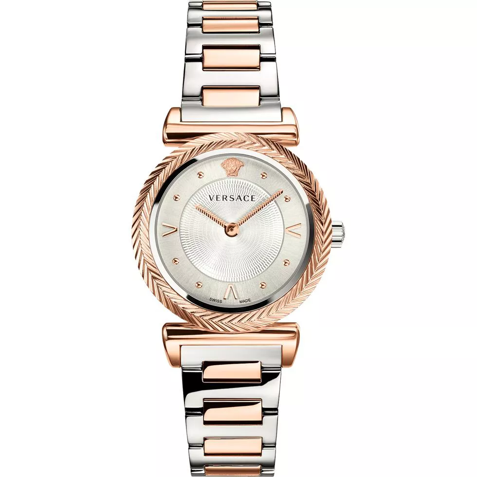 Versace V-Motif Rose Gold Watch 35mm