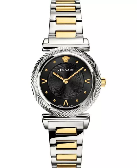 Versace V-Motif Silver Watch 35mm