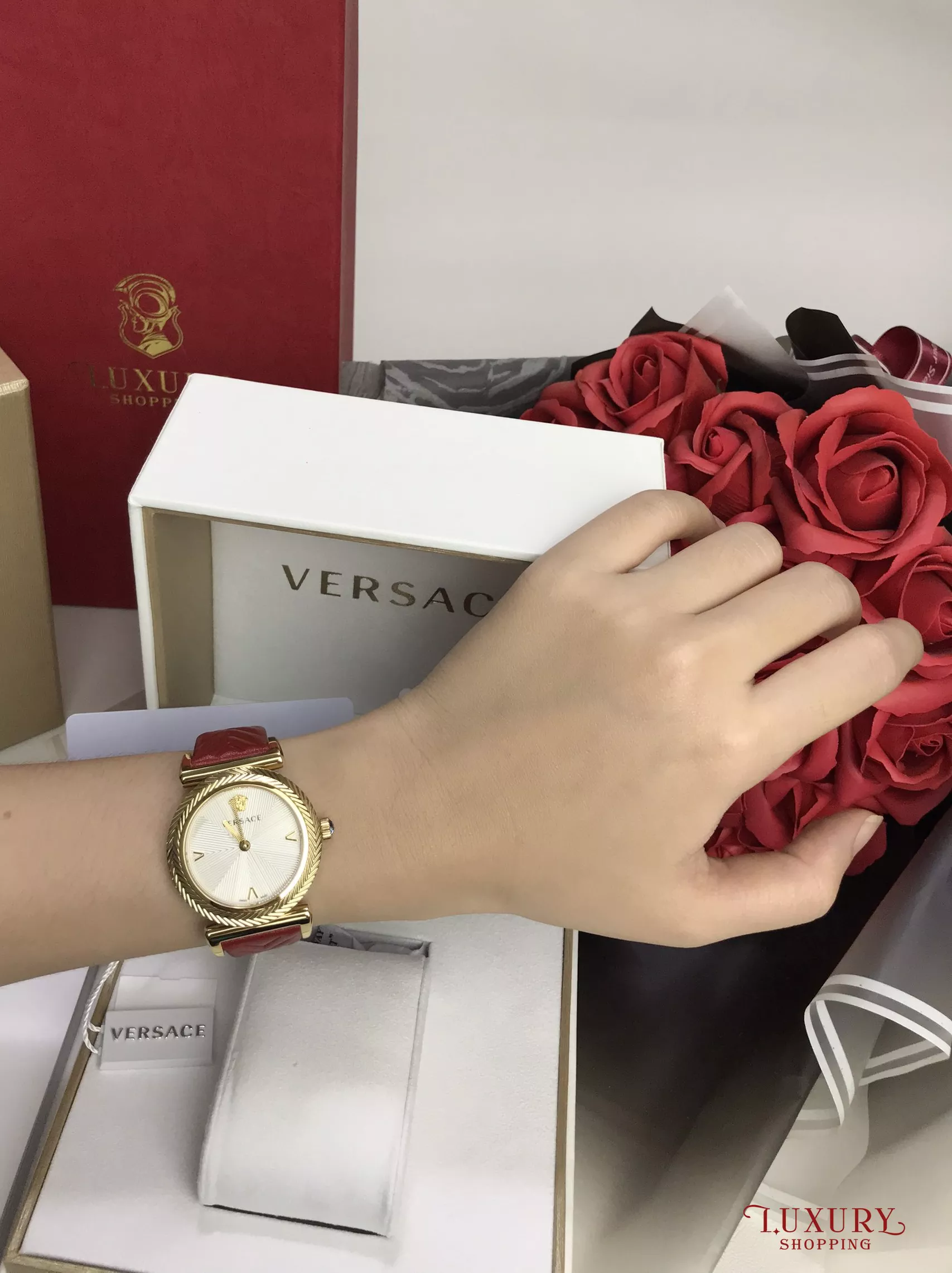 Versace V-Motif Watch 35mm