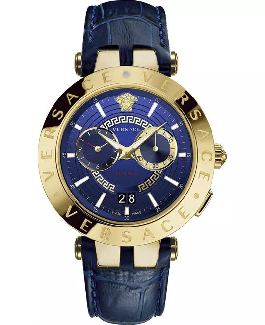 Versace V-Race Blue Watch 46mm