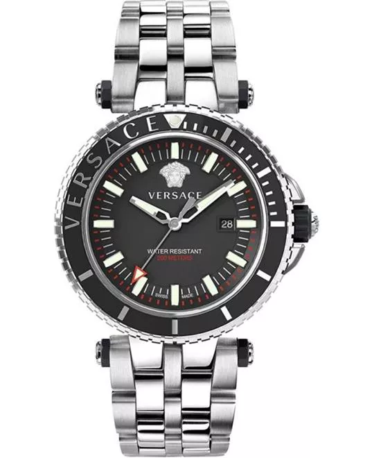 Versace V-Race Date GMT Watch 46mm