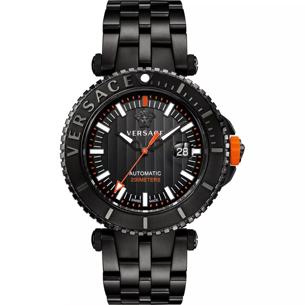 VERSACE V-Race Diver Automatic Watch 46mm