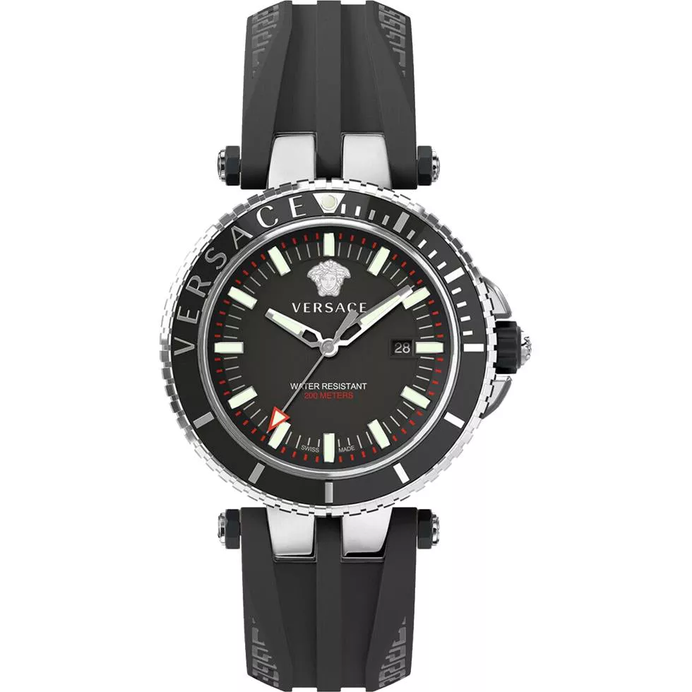 Versace V-Race Diver Mens Watch 46mm