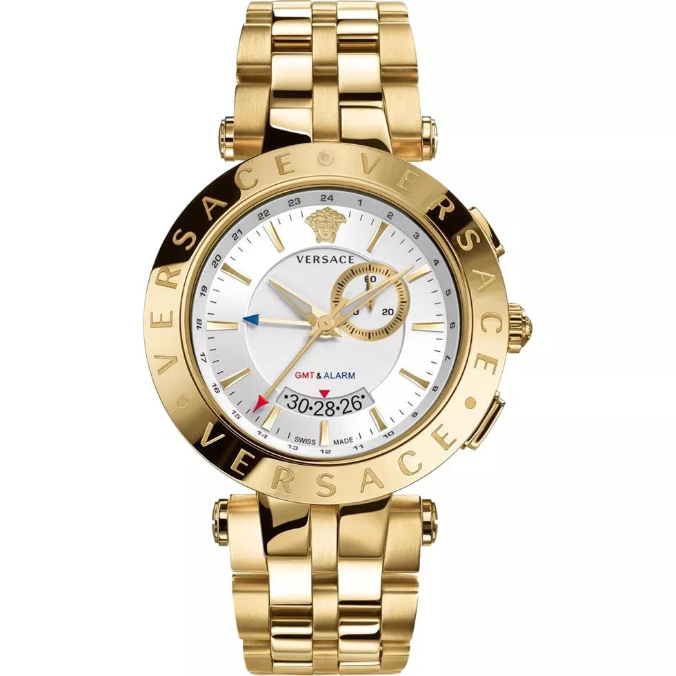 Versace V-RACE GMT ALARM Watch 46mm
