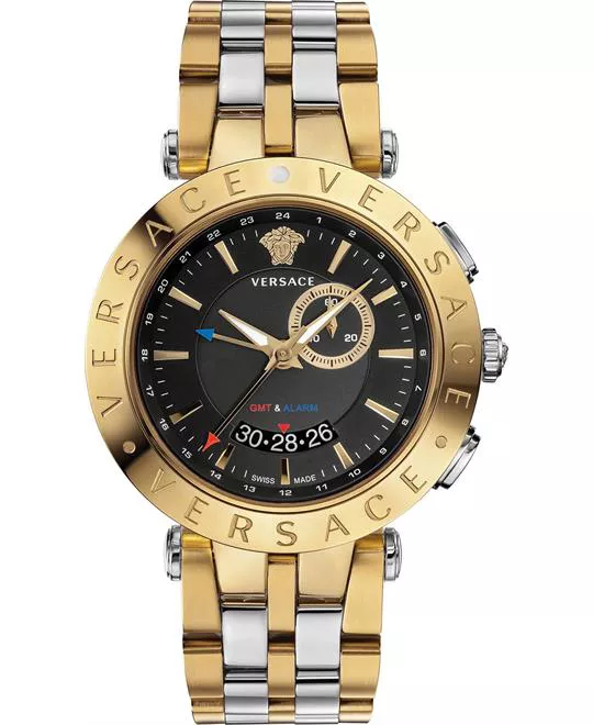 Versace V-Race GMT Black Watch 46mm