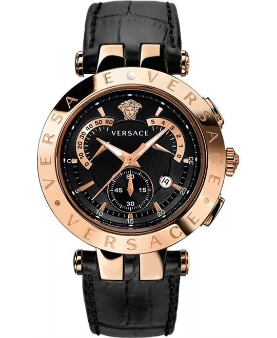 Versace V-Race Alarm Chronograph Watch 46MM