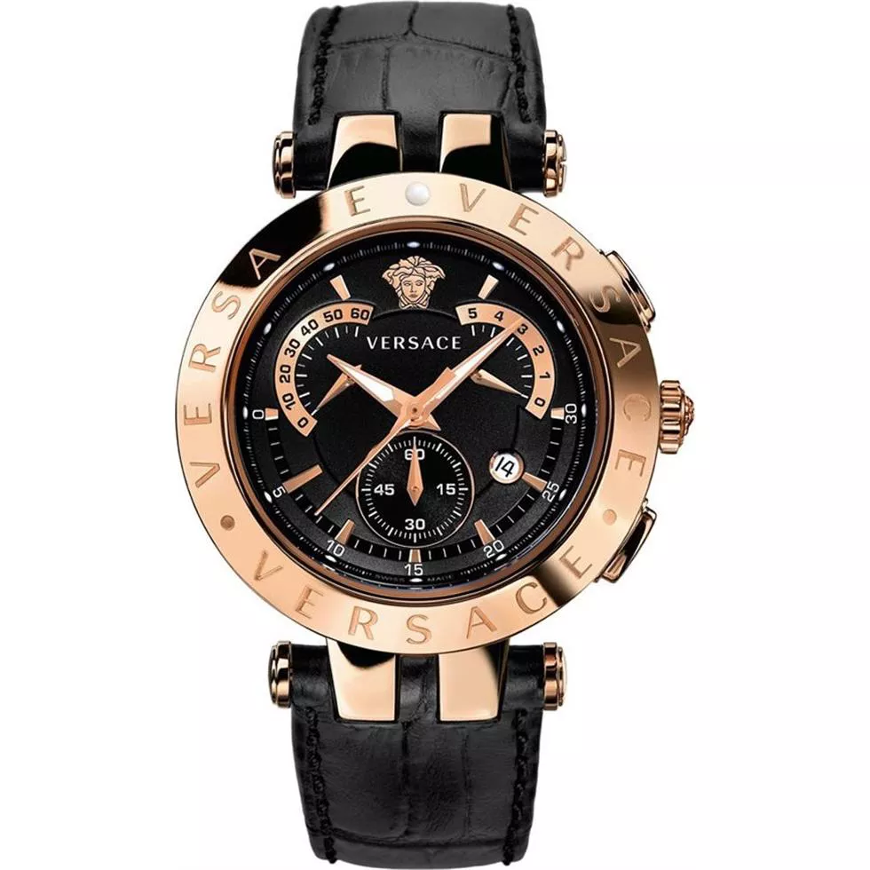Versace V-Race Alarm Chronograph Watch 46MM