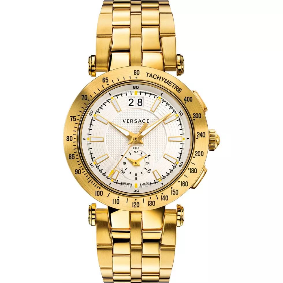Versace V-RACE Swiss Chronograph Watch 42mm 