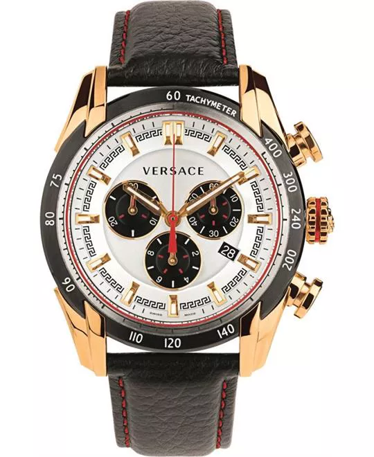 Versace V-Ray Analog Black Men's Watch 44mm