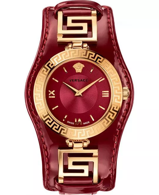 Versace V-SIGNATURE Swiss Red Watch 35mm 