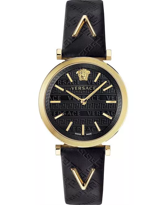 Versace V-Twist Black Swiss Watch 36mm