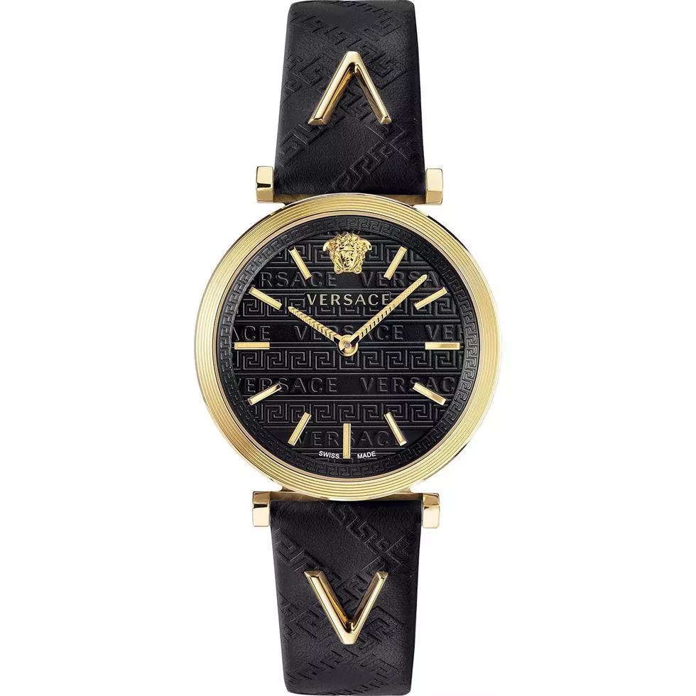 Versace V-Twist Black Swiss Watch 36mm
