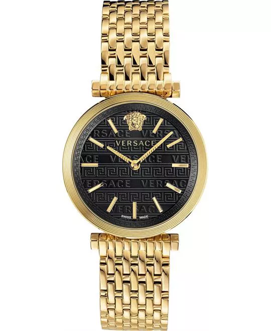 Versace V-Twist Gold-Tone Swiss Watch 36mm
