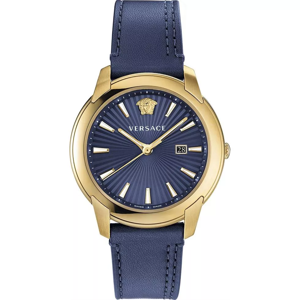 Versace V-Urban Blue Swiss Watch 42mm  