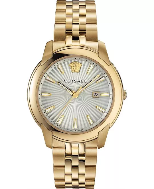 Versace V-Urban Gold-Tone Swiss Watch 42mm