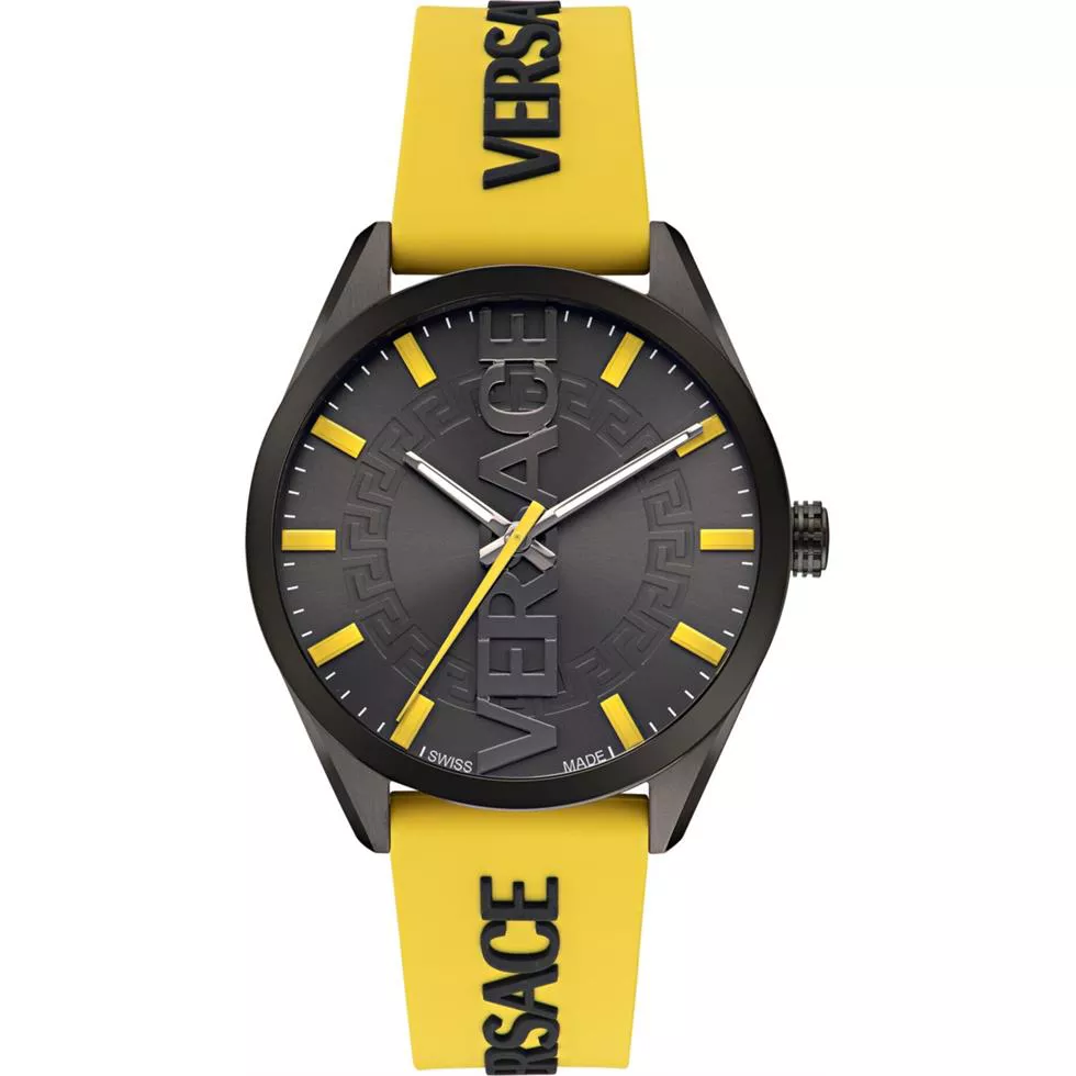 Versace V-Vertical Silicone Watch 42MM