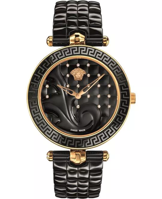 VERSACE Vanitas Black Diamond Watch 40mm