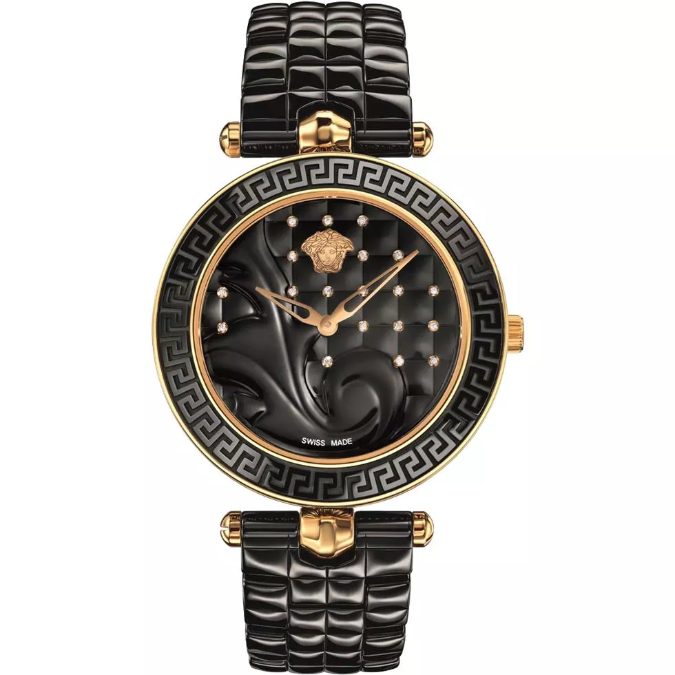VERSACE Vanitas Black Diamond Watch 40mm