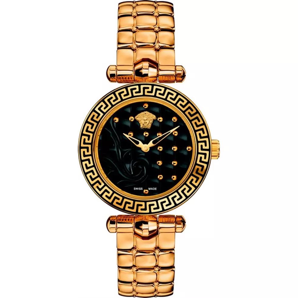 Versace Vanitas Micro Swiss Gold Watch 30mm