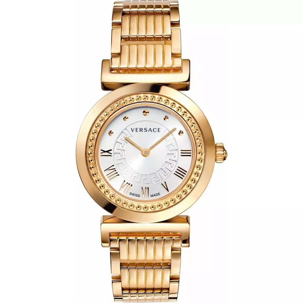 Versace Vanity Collection Gold IP Watch 34mm