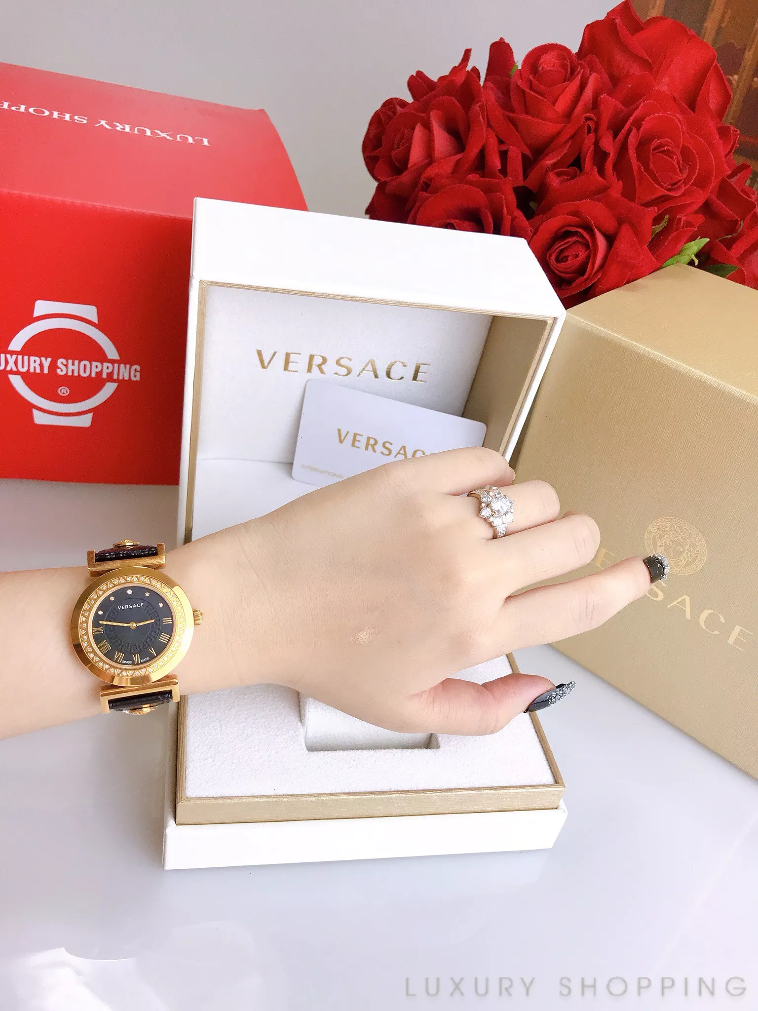 Versace Vanity Diamond Swiss Watch 35mm