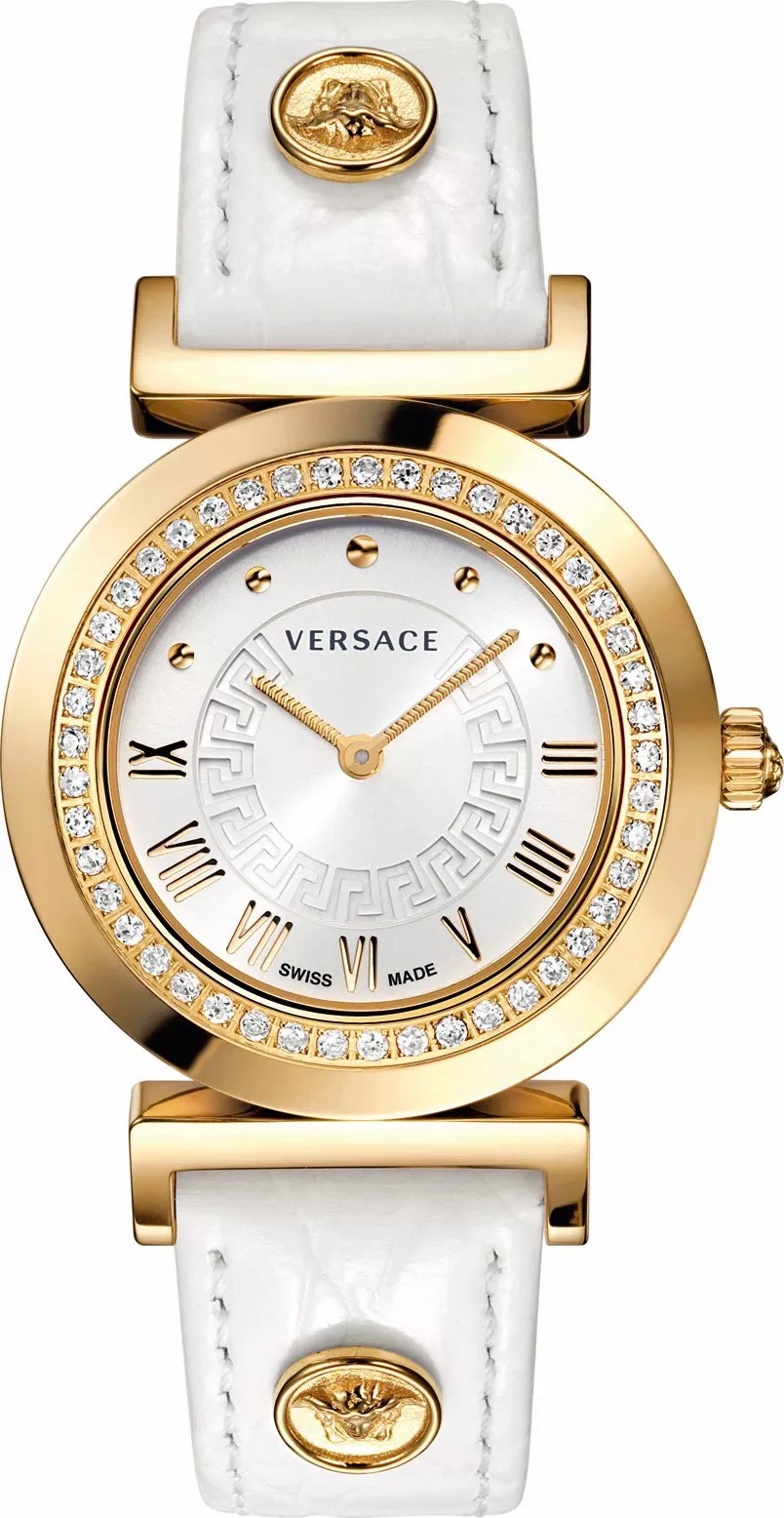 MSP: 87496 Versace Vanity Rose Gold Ion-Plated Watch 35mm 100,640,000
