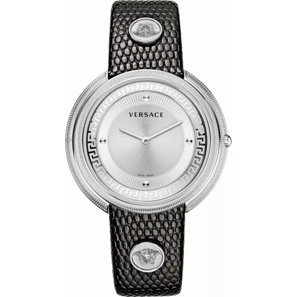 Versace Thea Silver Sunray Women's  Watch 39mm