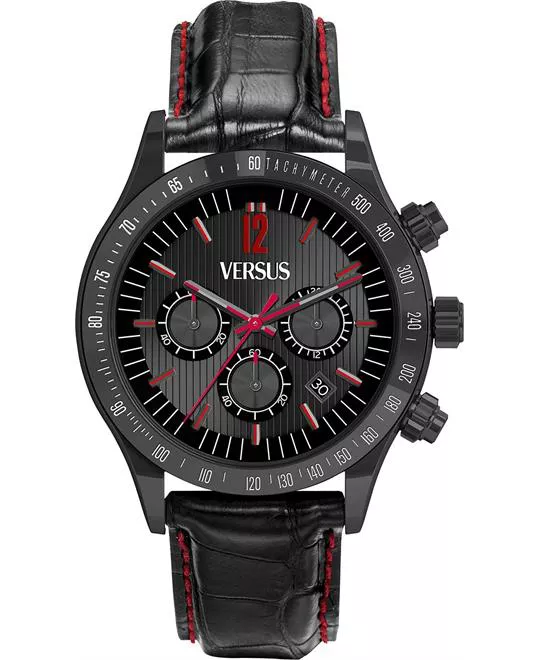 Versus by Versace Unisex Leather 44mm