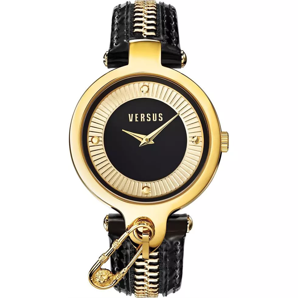 Versus by Versace Women's Gold Leather 38mm 