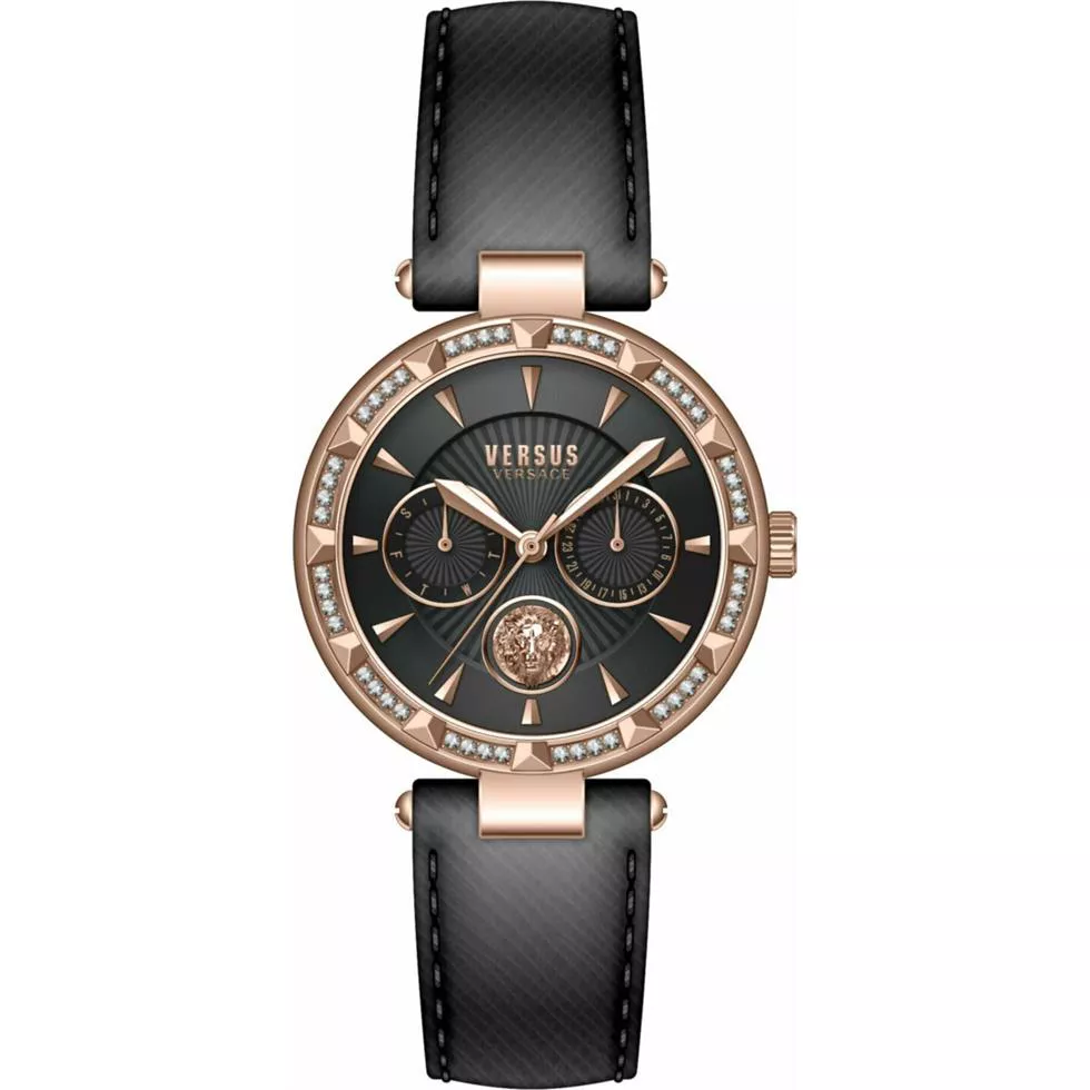 Versus Versace Black Sertie Watch 36 mm 