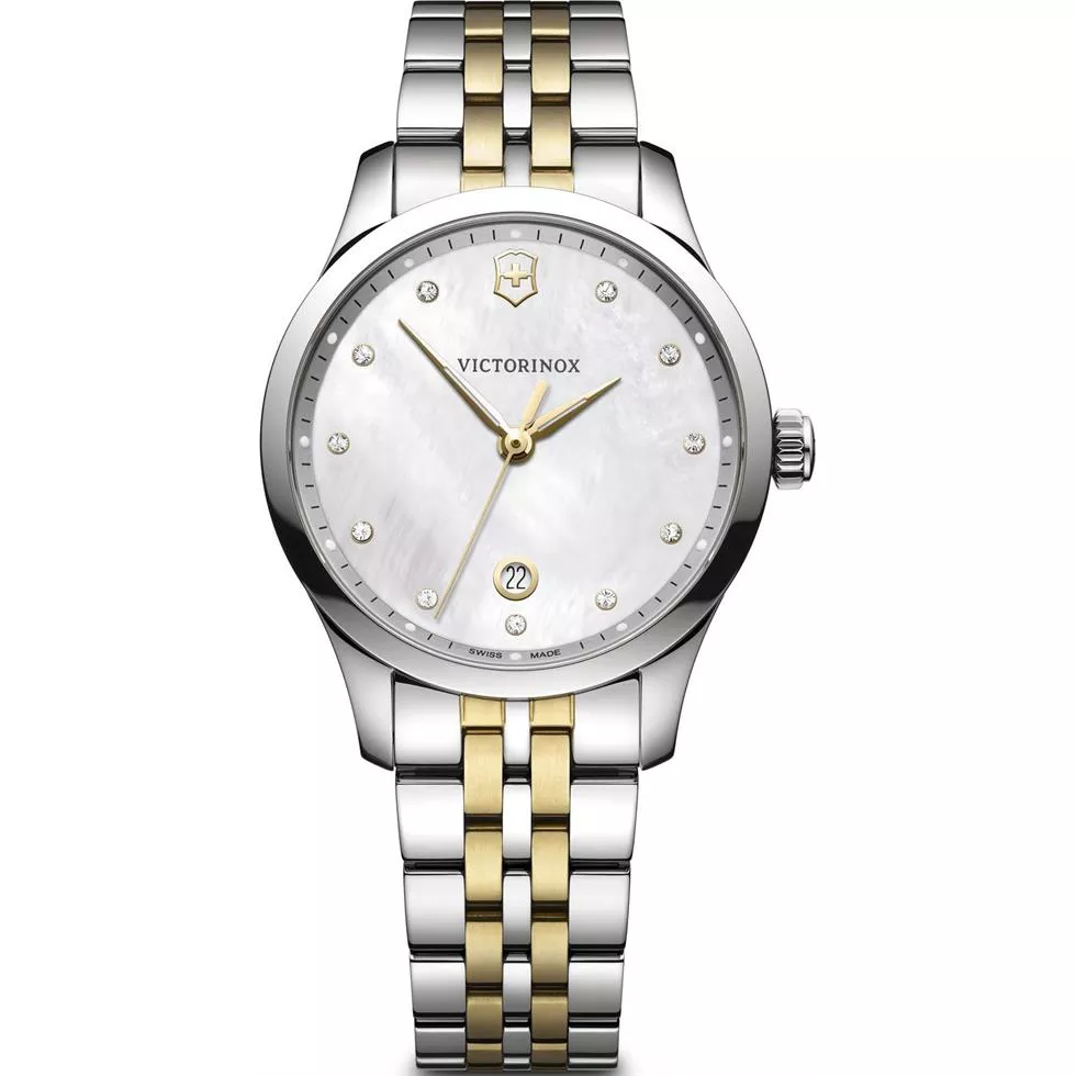 Victorinox Alliance White Mother of Pearl Dial Ladies Watch 35mm