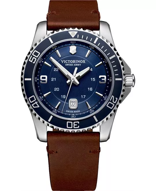 Victorinox Maverick Quartz Blue Dial Watch 43mm
