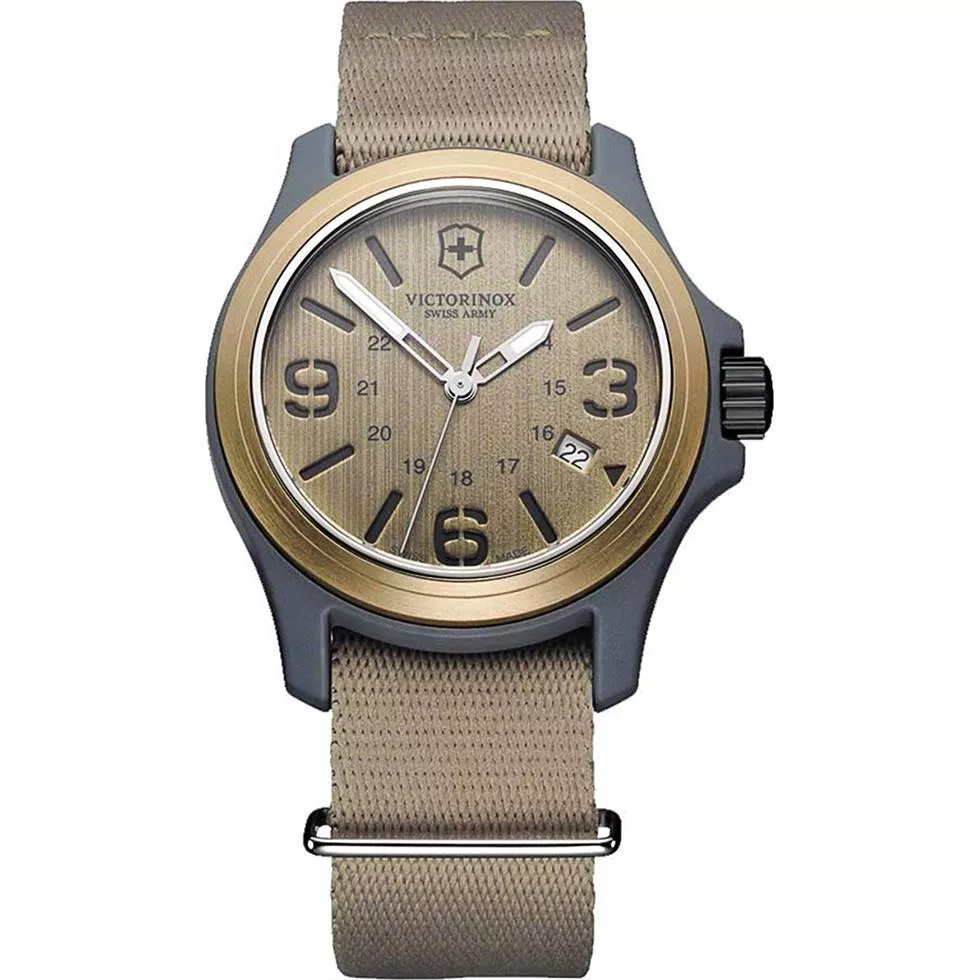 Victorinox Original Brown Military Watch 40mm
